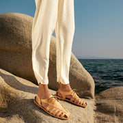 Damensandalen mit Schnürsenkeln „Halki“